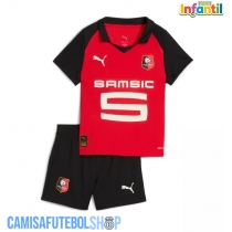 Camisa de time de futebol Stade Rennais Replicas 1º Equipamento Infantil 2025-26 Manga Curta (+ Calças curtas)